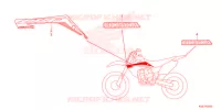 AUTOCOLLANTS pour Honda CRF 150 R BIG WHEELS de 2022
