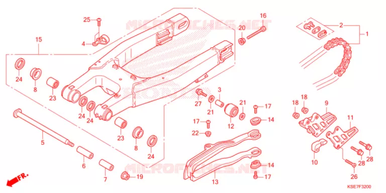 BRAS OSCILLANT Honda MOTO 150 CRF 2022  CRF150RBN
