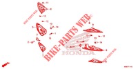 REPOSE PIED pour Honda PCX 125 2019 de 2018
