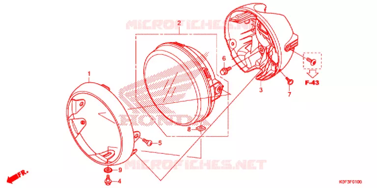 PHARE Honda MOTO 125 MONKEY 2021  Z125MAL