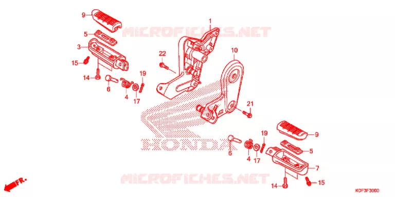 REPOSE PIED Honda MOTO 125 MONKEY 2021  Z125MAM