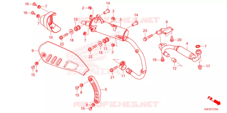 SILENCIEUX D'ECHAPPEMENT Honda MOTO 125 MONKEY 2022  Z125MN