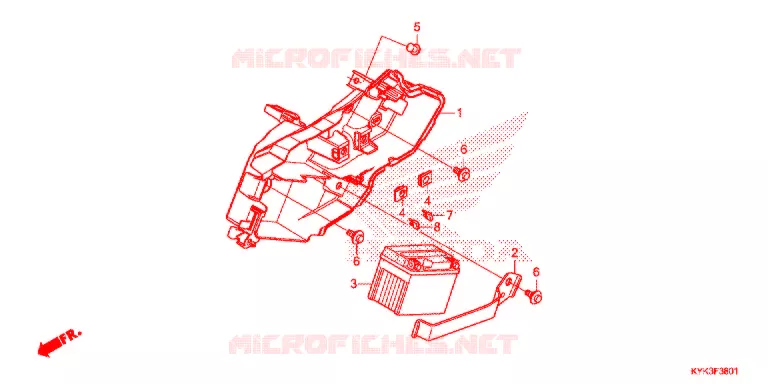 BATTERIE Honda MOTO 110 CRF 2021  CRF110FM