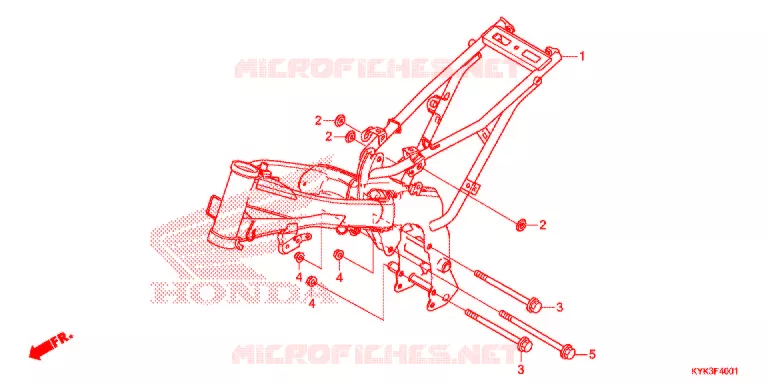 CADRE Honda MOTO 110 CRF 2021  CRF110FM