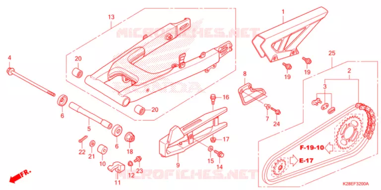 BRAS OSCILLANT Honda MOTO 125 CRF 2021  CRF125FM