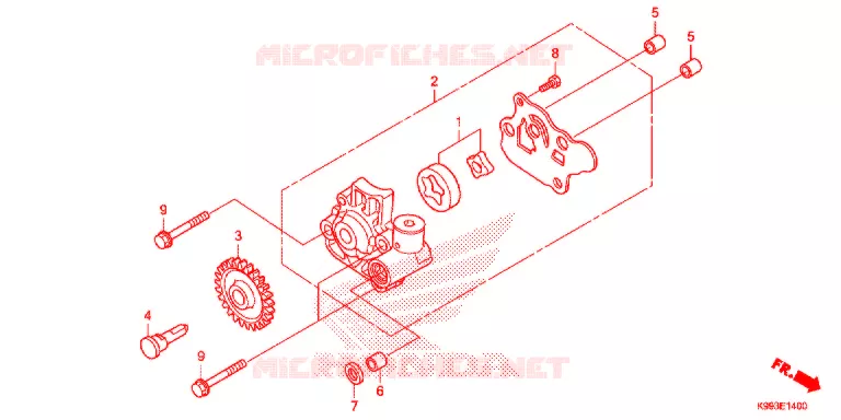 POMPE A HUILE Honda MOTO 250 CRF 2021  CRF250FM