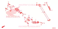 REPOSE PIED   BEQUILLE pour Honda CRF 250 F de 2022