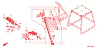 REPOSE PIED   BEQUILLE pour Honda CRF 250 R de 2021