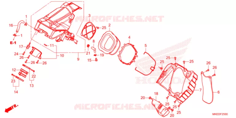 FILTRE A AIR Honda MOTO 450 CRF 2021  CRF450RXM