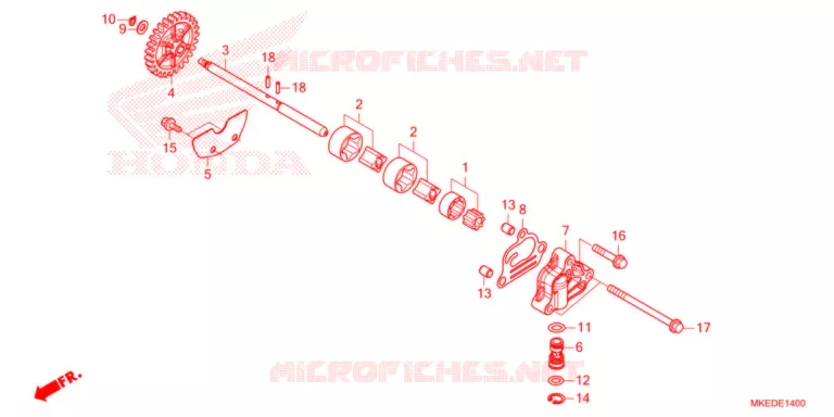 POMPE A HUILE Honda MOTO 450 CRF 2021  CRF450RXM