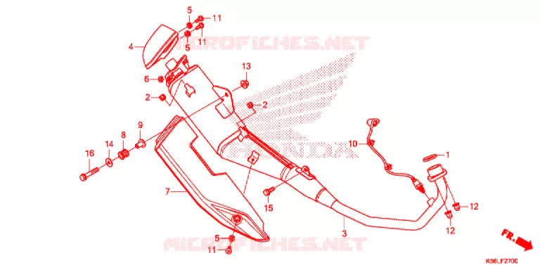 SILENCIEUX D'ECHAPPEMENT Honda SCOOTER 150 WINNER 2019  FS150FAL_V