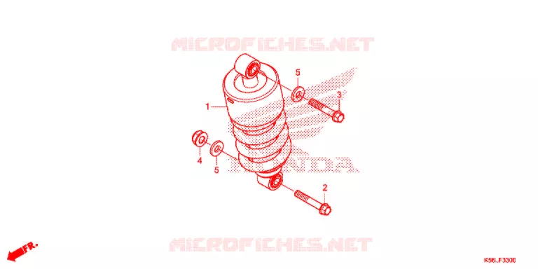 AMORTISSEUR ARRIERE Honda SCOOTER 150 WINNER 2021  FS150FAM_V