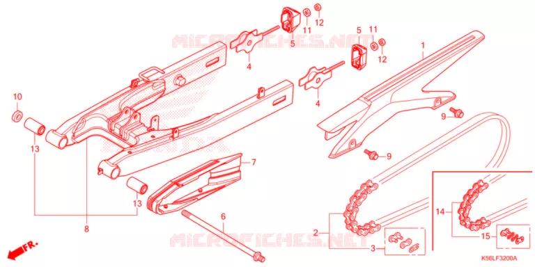 BRAS OSCILLANT Honda SCOOTER 150 WINNER 2021  FS150FAM_V
