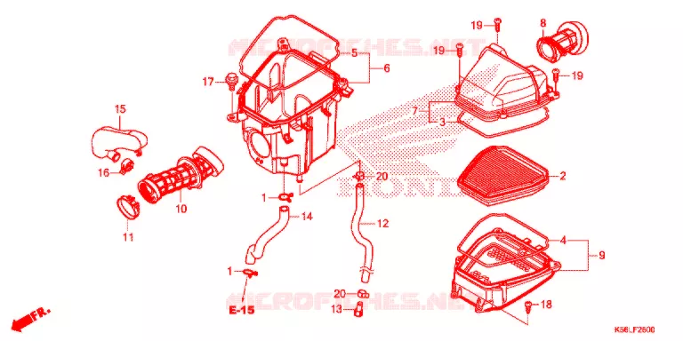 FILTRE A AIR Honda SCOOTER 150 WINNER 2021  FS150FAM_V