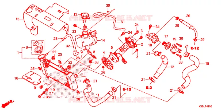 RADIATEUR Honda SCOOTER 150 WINNER 2021  FS150FAM_V