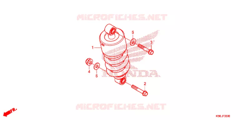 AMORTISSEUR ARRIERE Honda SCOOTER 150 WINNER 2021  FS150FAM_V