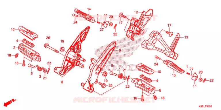 REPOSE PIED Honda SCOOTER 150 WINNER 2019  FS150FL_V
