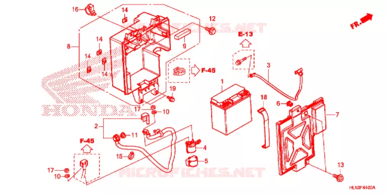 BATTERIE Honda ATV 500 PIONEER 2021  SXS500MM