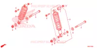 AMORTISSEUR ARRIERE pour Honda FOURTRAX 520 FOREMAN RUBICON 4X4 AT DCT EPS DELUXE de 2022