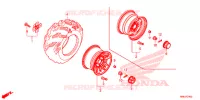 ROUE ARRIERE pour Honda FOURTRAX 520 FOREMAN RUBICON 4X4 AT DCT EPS DELUXE de 2022
