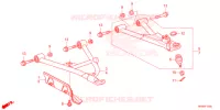 TRIANGLES AVANT pour Honda FOURTRAX 520 FOREMAN RUBICON 4X4 AT DCT EPS DELUXE de 2022