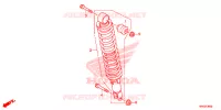 AMORTISSEUR ARRIERE pour Honda FOURTRAX 520 FOREMAN 4X4 ES PS de 2021