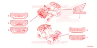 AUTOCOLLANTS pour Honda FOURTRAX 520 FOREMAN 4X4 ES PS de 2022