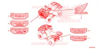 AUTOCOLLANTS pour Honda FOURTRAX 520 FOREMAN 4X4 EPS de 2021