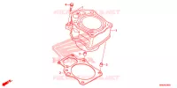 CYLINDRE pour Honda FOURTRAX 520 FOREMAN RUBICON 4X4 EPS CAMO de 2021