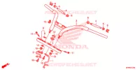 GUIDON   TE DE FOURCHE pour Honda VT 1300 C FURY ABS YELLOW de 2022