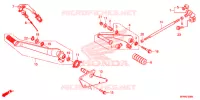 PEDALE pour Honda VT 1300 C FURY ABS YELLOW de 2022