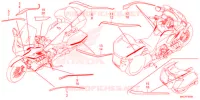 AUTOCOLLANTS pour Honda GL 1800 GOLD WING TOUR DCT, NAVI, AIRBAG de 2022