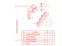 POIGNEE PASSAGER *NHA86M* pour Honda GL 1800 GOLD WING TOUR de 2022