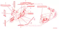 AUTOCOLLANTS pour Honda SH 150 ABS 4ED de 2022