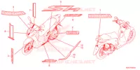 AUTOCOLLANTS pour Honda SH 150 ABS 4ED de 2022