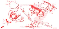 GUIDON   CARENAGE pour Honda SH 150 ABS 4ED de 2022