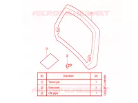 DOSSERET DE TOP CASE 50L pour Honda X ADV 750 de 2022