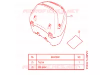 KIT TOP CASE (SMART) *50L pour Honda X ADV 750 de 2022