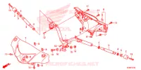 GUIDON   CARENAGE pour Honda C 100 BIZ PARTIDA PE de 2013