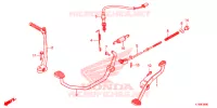 PEDALE   KICK pour Honda C 100 BIZ PARTIDA PE de 2013