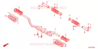 REPOSE PIED pour Honda BIZ 125 SOMENTE PEDAL DE PARTIDA de 2012