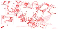 CADRE pour Honda BIZ 125 PARTIDA ELETRICA, RODAS FUNDIDAS de 2016