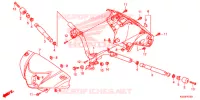 GUIDON   CARENAGE pour Honda BIZ 125 PARTIDA ELETRICA, RODAS FUNDIDAS de 2016