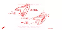 COUVERCLES LATERAUX pour Honda CG 125 CARGO PARTIDA ELETRICA de 2010
