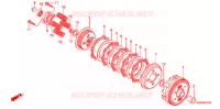 EMBRAYAGE pour Honda CG 125 CARGO PARTIDA ELETRICA de 2011