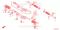 REPOSE PIED pour Honda CG 125 CARGO PARTIDA ELETRICA de 2011