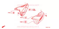COUVERCLES LATERAUX pour Honda CG 125 CARGO PARTIDA ELETRICA de 2012