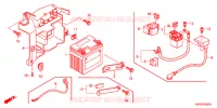 BATTERIE pour Honda CG 125 CARGO KICK de 2011