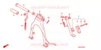 BEQUILLE pour Honda CG 125 CARGO KICK de 2011