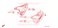 COUVERCLES LATERAUX pour Honda CG 125 CARGO KICK de 2011